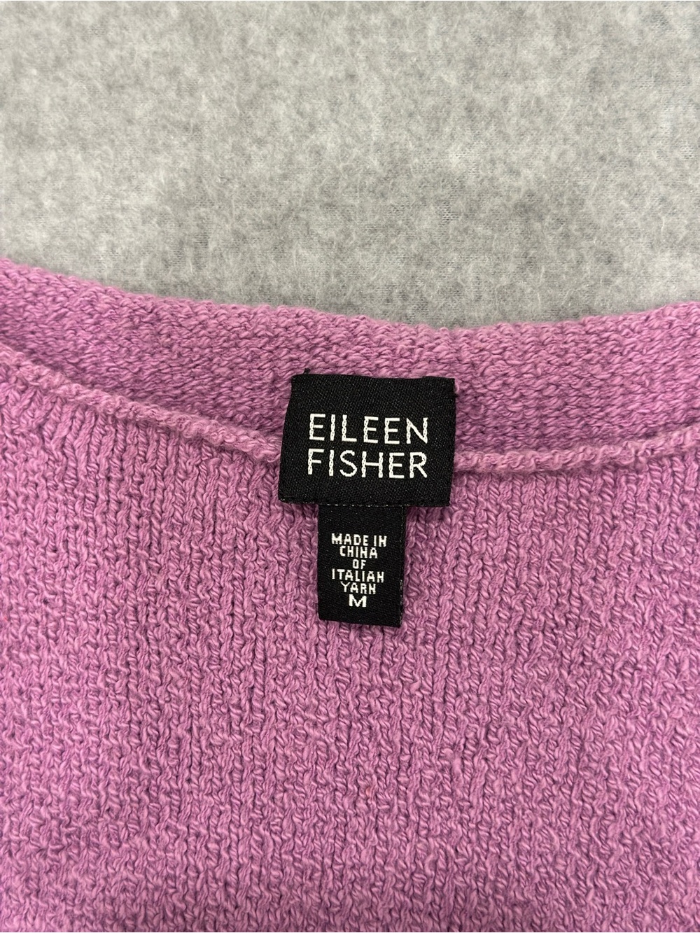 Eileen Fisher Lilac Sleeveless Textured Knit Tank - Picture 3 of 8